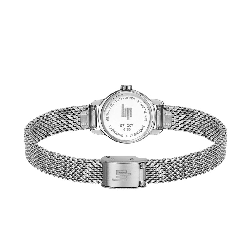 MONTRE LIP HENRIETTE ACIER BRACELET MILANAIS ARGENTE