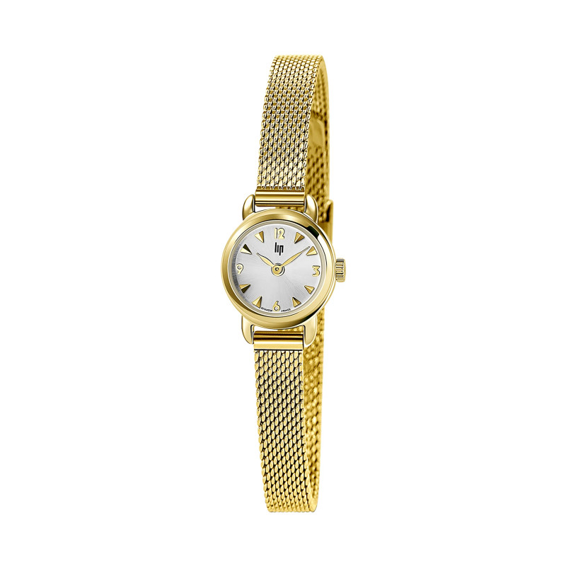 MONTRE LIP HENRIETTE DOREE BRACELET MILANAIS DORE